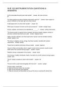 SUR 102 INSTRUMENTATION QUESTIONS & ANSWERS