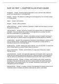 SUR 102 TEST 1 CHAPTER 9 & 20 STUDY GUIDE