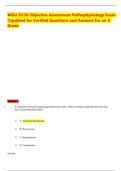WGU D236 Objective Assessment Pathophysiology Exam &lpar;Updated for Verified Questions and Answers for an A Grade