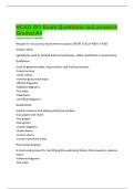 HCAD 301 Exam Questions and answers  Graded A&plus; 