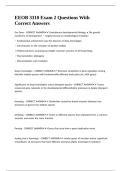 EEOB 3310 Exam 2 Questions With Correct Answers&period;