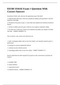 EEOB 3310&period;02 Exam 1 Questions With Correct Answers&period;
