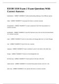 EEOB 3310 Exam 2 Exam Questions With Correct Answers 