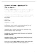 EEOB 3310 Exam 1 Questions With Correct Answers&period;