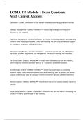 LOMA 335 Module 1 Exam Questions With Correct Answers