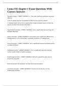 Loma 335 chapter 1 Exam Questions With Correct Answers