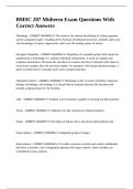 BMSC 207 Midterm Exam Questions With Correct Answers 