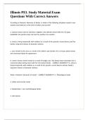 Illinois PEL Study Material Exam Questions With Correct Answers