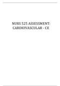 NURS 525 ASSESSMENT CARDIOVASCULAR - CE