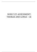 NURS 525 ASSESSMENT THORAX AND LUNGS - CE