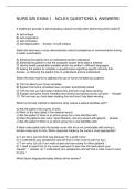 NURS 525 EXAM 1 - NCLEX QUESTIONS & ANSWERS