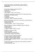 NURS 525 EXAM 2 ELSEVIER QUESTIONS & ANSWERS