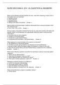 NURS 525 EXAM 4 &lpar;CH 1-6&rpar; QUESTION & ANSWERS