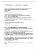NURS 525 FINAL EXAM QUESTIONS