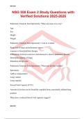 NSG 550 Exam 2 Study Questions with Verified Solutions 2025-2026