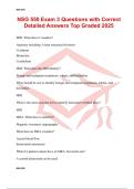 NSG 550 Exam 3 Questions with Correct Detailed Answers Top Graded 2025