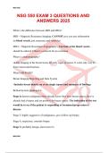 NSG 550 EXAM 3 QUESTIONS AND ANSWERS 2025