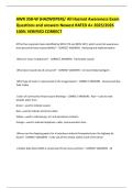 AWR 358-W &lpar;HAZWOPER&rpar;&sol; All Hazmat Awareness Exam Questions and answers Newest RATED A&plus; 2025&sol;2026 100&percnt; VERIFIED CORRECT 