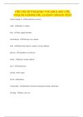 CPE USE OF ENGLISH&comma; VOCABULARY CPE&comma; COLLOCATIONS CPE&comma; LATEST UPDATE TEST