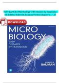 Test Bank for Microbiology with Diseases by Taxonomy 6th Edition by Robert Bauman &vert; Latest 2025&sol;2026 Updates