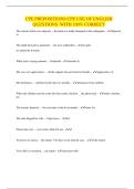 CPE PREPOSITIONS CPE USE OF ENGLISH QUESTIONS WITH 100&percnt; CORRECT