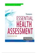 Test Bank for Essential Health Assessment 2nd Edition by Janice Thompson &vert; Verified Questions & Answers &vert; Latest 2025&sol;2026 Updates