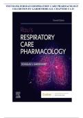 Test Bank for Rau's Respiratory Care Pharmacology 11th Edition &vert; Douglas S&period; Gardenhire &vert; Verified Questions & Answers &vert; Latest 2025&sol;2026 Update