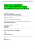 FHGEN 120 &vert; OBJECTIVE ASSESSMENT &vert; 77 QUESTIONS AND ANSWERS &vert; 100&percnt; CORRECT 