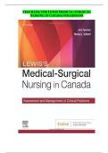 Test Bank for Lewis's Medical-Surgical Nursing in Canada 5th Edition &vert; Assessment & Management of Clinical Problems &vert; Verified Questions & Answers &vert; Latest 2025&sol;2026