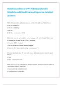 WatchGuard Secure Wi-Fi Essentials with WatchGuard Cloud Exam with precise detailed answers