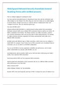 Watchguard Network Security Essentials General Studying Terms with verified answers 