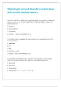 WatchGuard Network Security Essentials Exam with verified detailed answers