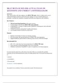 BKAT 9R EXAM 2025-2026 ACTUAL EXAM 150 QUESTIONS AND CORRECT ANSWERS&vert;AGRADE 