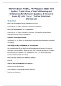 Midterm Exam&colon; NR 602&sol; NR602 &lpar;Latest 2025&sol; 2026 Update&rpar; Primary Care of the Childbearing and Childrearing Family Guide&vert; Questions & Answers&vert; Grade A&vert; 100&percnt; Correct &lpar;Verified Solutions&rpar;- Chamberlain