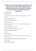 Midterm Exam&colon; NR 602&sol; NR602 &lpar;Latest 2025&sol; 2026 Update&rpar; Primary Care of the Childbearing and Childrearing Family Guide&vert; Questions & Answers&vert; Grade A&vert; 100&percnt; Correct &lpar;Verified Solutions&rpar;- Chamberlain