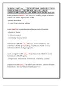 NURSING 216 EXAM I COMPREHENSIVE EXAM QUESTIONS  WITH DETAILED VERIFIED AND 100&percnt; ACCURATE  ANSWERS BRAND NEW EXAM ALREADY GRADED A&plus; PAS