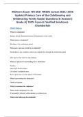 Midterm Exam&colon; NR 602&sol; NR602 &lpar;Latest 2025&sol; 2026 Update&rpar; Primary Care of the Childbearing and Childrearing Family Guide&vert; Questions & Answers&vert; Grade A&vert; 100&percnt; Correct &lpar;Verified Solutions&rpar;- Chamberlain