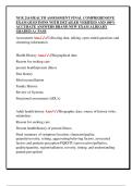 NUR 216 HEALTH ASSESSMENT FINAL COMPREHENSIVE  EXAM QUESTIONS WITH DETAILED VERIFIED AND 100&percnt;  ACCURATE ANSWERS BRAND NEW EXAM ALREADY  GRADED A&plus; PASS
