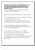 NUS216 QUIZ 1 &lpar;CHAPTERS 1-6&rpar; COMPREHENSIVE EXAM  QUESTIONS WITH DETAILED VERIFIED AND 100&percnt;  ACCURATE ANSWERS BRAND NEW EXAM ALREADY  GRADED A&plus; PASS 