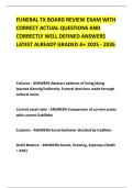 FUNERAL TX BOARD REVIEW EXAM WITH CORRECT ACTUAL QUESTIONS AND CORRECTLY WELL DEFINED ANSWERS LATEST ALREADY GRADED A&plus; 2025 - 2026