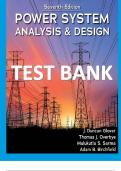 Solution Manual For Power System Analysis and Design 7th Edition by J&period; Duncan Glover&comma; Mulukutla S&period; Sarma&comma; Thomas Overbye&comma; Adam Birchfield