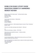 SCMN 2150 EXAM 3 STUDY GUIDE QUESTION CORRECTLY ANSWERED NEWEST REVIEW