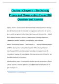 Clayton - Chapter 4 - The Nursing Process and Pharmacology Exam 2026 Questions and Answers