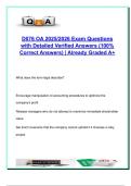 D076 OA Exam 2025 &ndash; 100&plus; Questions with Verified Answers &ndash; Finance&comma; Risk&comma; Ethics&comma; Capital Budgeting &ndash; WGU Business Core