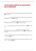 TCFP EXAM COMPLETE QUESTIONS WITH ANSWERS