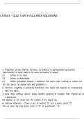 CS7643 - QUIZ 5 WITH FULL PACK SOLUTIONS