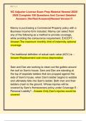NC Adjuster License Exam Prep Material Newest 2025&sol;  2026 Complete 100 Questions And Correct Detailed  Answers &lpar;Verified Answers&rpar;&vert;Newest Version&excl;&excl;&excl; 