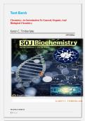 Test Bank - Chemistry&colon; An Introduction to General&comma; Organic&comma; and Biological Chemistry&comma; 15th Edition By Karen c&period; Timberlake &vert;Exam Questions & Correct Answers &vert; Latest update 2025&sol;2026 A GRADE