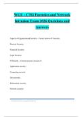 WGU C702 Bundled Tests 2026 Questions and Answers