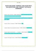 NUTR 280 EXAM 1 NEWEST THIS YEAR WITH 300 QUESTIONS AND CORRECT DETAILED ANSWERS